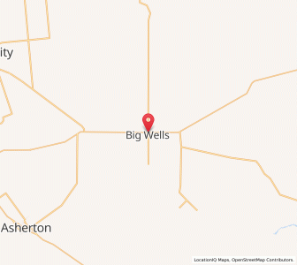 Map of Big Wells, Texas