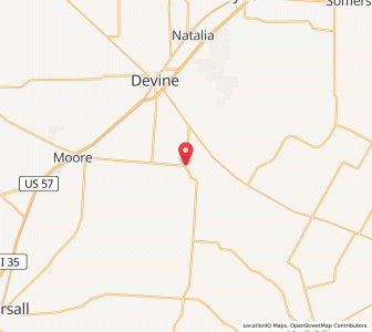 Map of Bigfoot, Texas