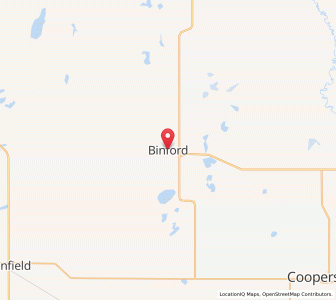 Map of Binford, North Dakota