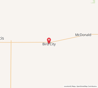 Map of Bird City, Kansas