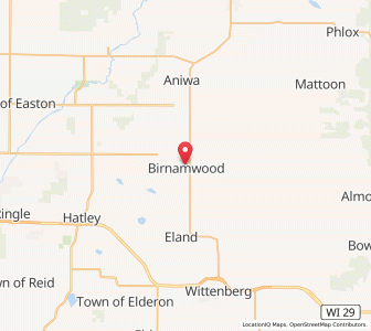 Map of Birnamwood, Wisconsin