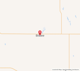 Map of Bisbee, North Dakota