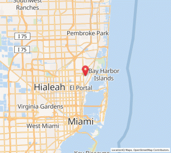 Map of Biscayne Park, Florida