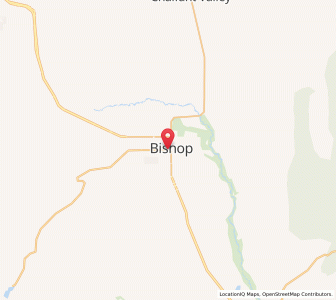 Map of Bishop, California