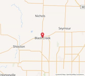 Map of Black Creek, Wisconsin