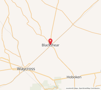 Map of Blackshear, Georgia