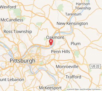Map of Blawnox, Pennsylvania