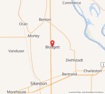 Map of Blodgett, Missouri