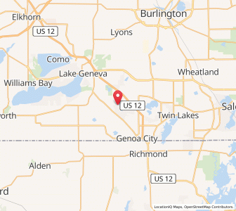Map of Bloomfield, Wisconsin
