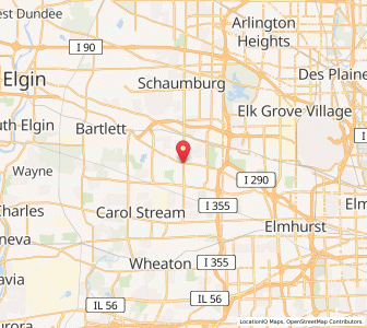 Map of Bloomingdale, Illinois