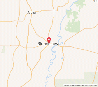 Map of Blountstown, Florida