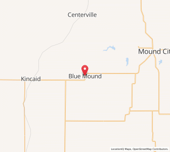 Map of Blue Mound, Kansas