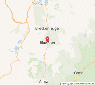 Map of Blue River, Colorado