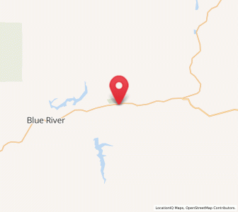 Map of Blue River, Oregon