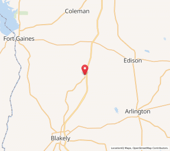 Map of Bluffton, Georgia