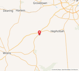 Map of Blythe, Georgia