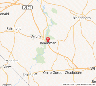 Map of Boardman, North Carolina