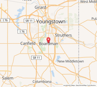 Map of Boardman, Ohio