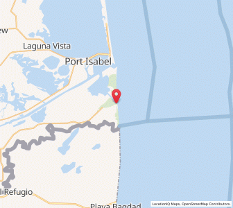 Map of Boca Chica, Texas