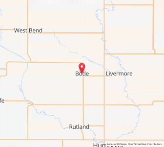 Map of Bode, Iowa
