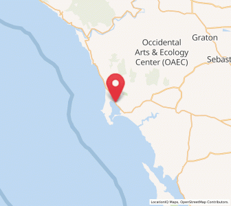 Map of Bodega Bay, California