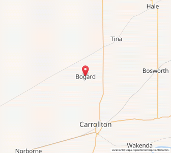 Map of Bogard, Missouri