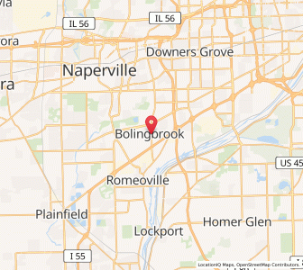 Map of Bolingbrook, Illinois