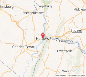 Map of Bolivar, West Virginia