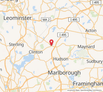 Map of Bolton, Massachusetts