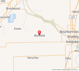 Map of Bonfield, Illinois