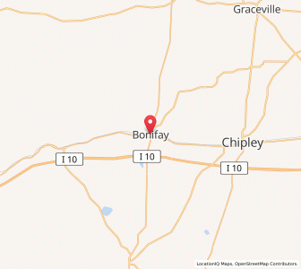Map of Bonifay, Florida