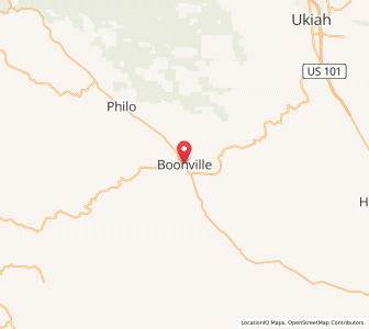 Map of Boonville, California