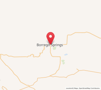 Map of Borrego Springs, California
