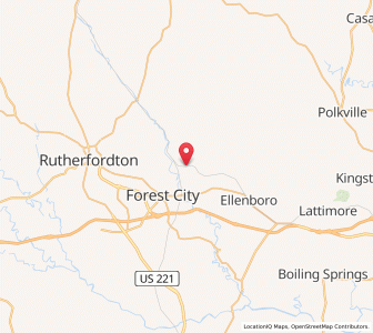 Map of Bostic, North Carolina