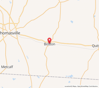 Map of Boston, Georgia