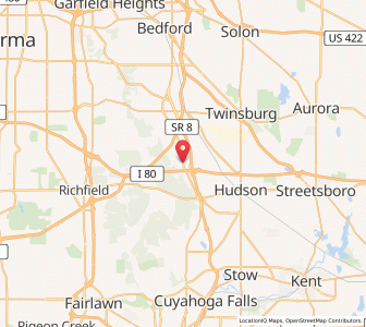 Map of Boston Heights, Ohio