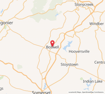 Map of Boswell, Pennsylvania