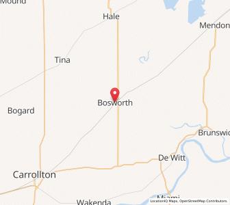 Map of Bosworth, Missouri