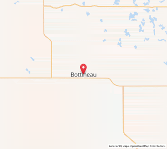 Map of Bottineau, North Dakota