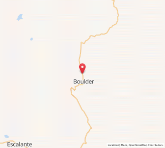 Map of Boulder, Utah