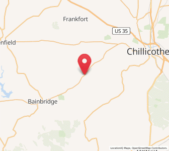 Map of Bourneville, Ohio