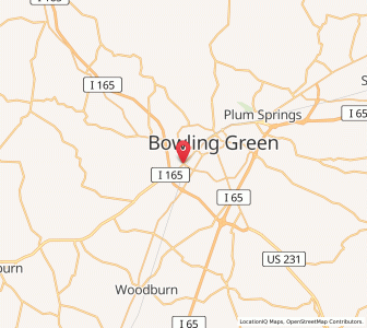 Map of Bowling Green, Kentucky