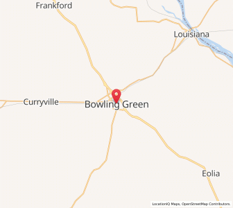 Map of Bowling Green, Missouri