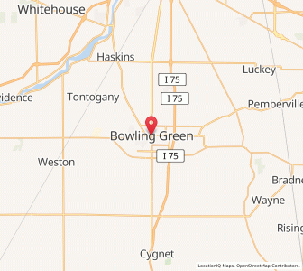 Map of Bowling Green, Ohio
