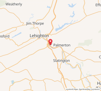 Map of Bowmanstown, Pennsylvania