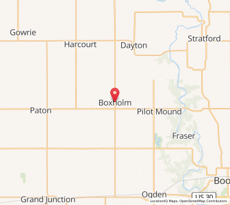 Map of Boxholm, Iowa