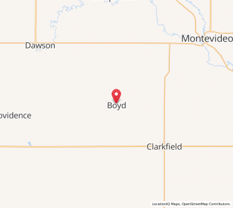 Map of Boyd, Minnesota