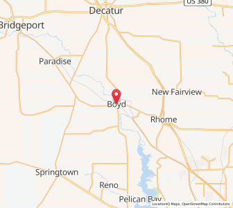 Map of Boyd, Texas
