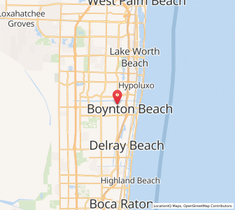 Map of Boynton Beach, Florida