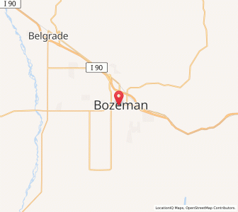 Map of Bozeman, Montana
